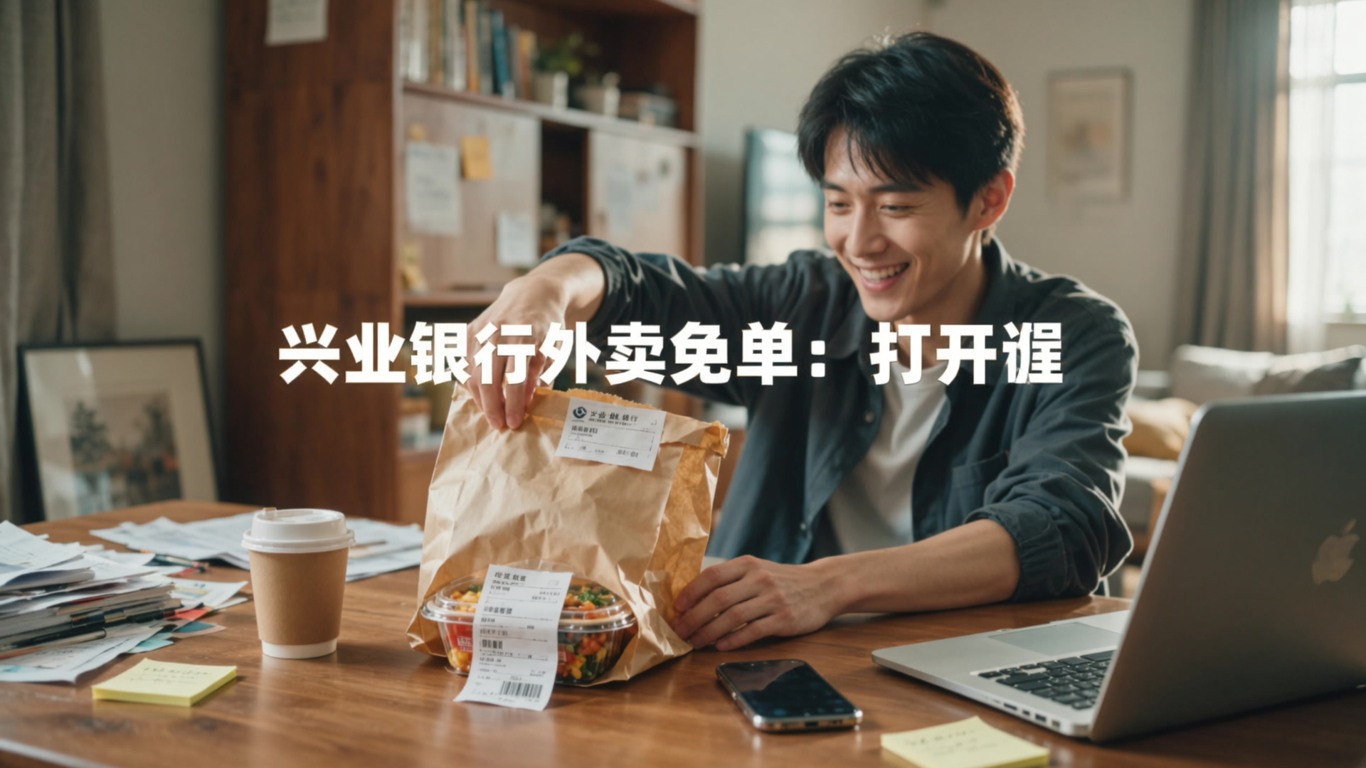 ①兴业银行外卖免单:打开